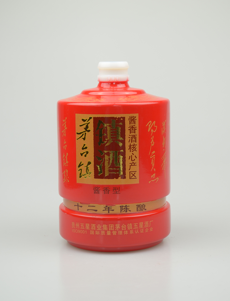 镇酒喷釉玻璃酒瓶价格