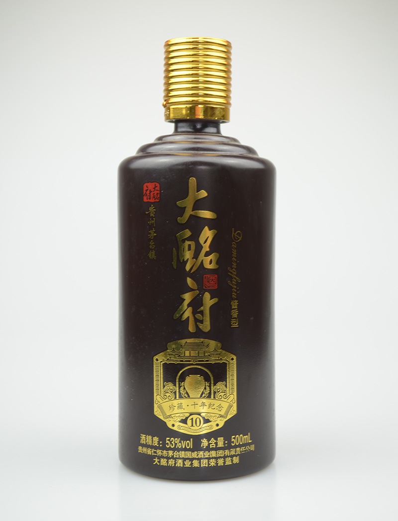 吉安古酩府烤花玻璃酒瓶