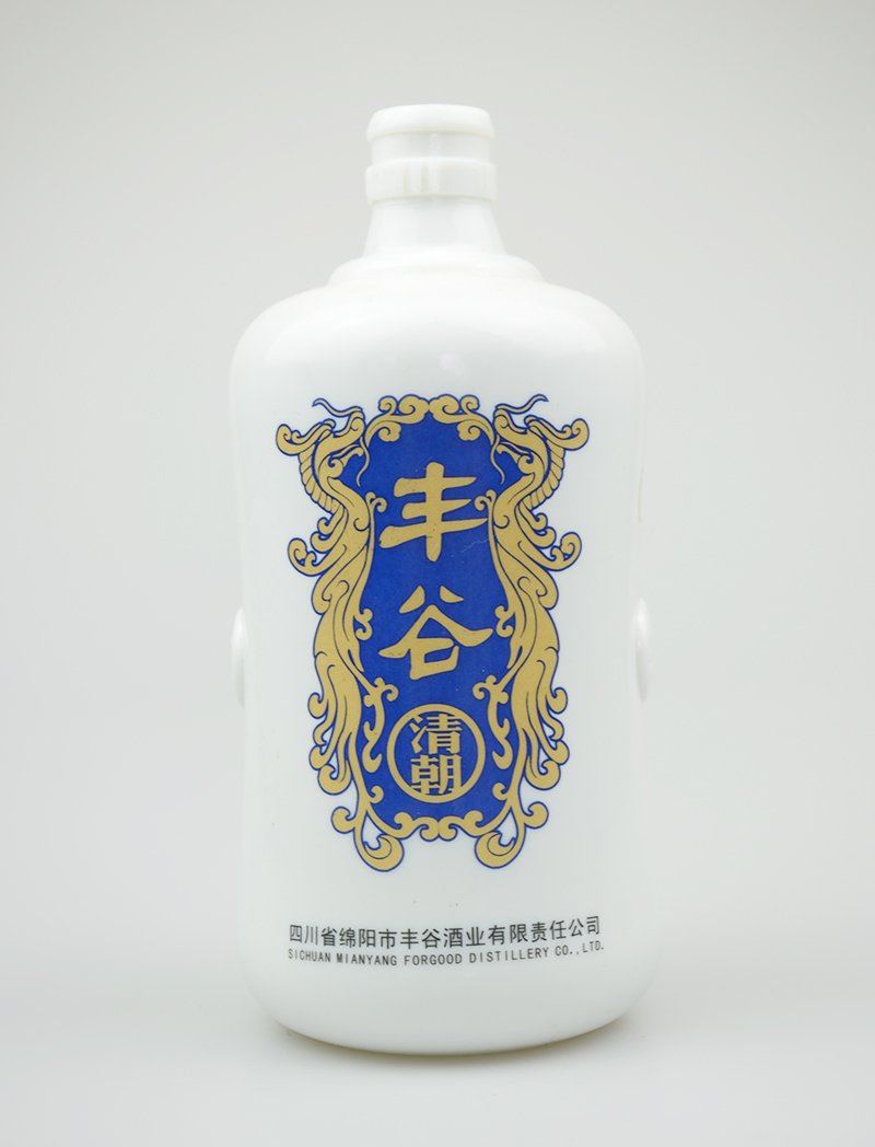 徐州丰谷乳白烤花酒瓶