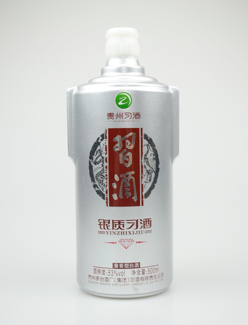 拉萨习酒烤花喷釉玻璃酒瓶