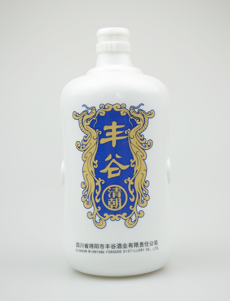 萍乡丰谷乳白烤花酒瓶